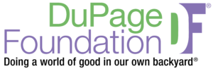 DuPage Foundation logo with tagline Doing a world of good in our own backyard
