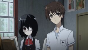 The protagonists Mei and Koichi from the anime "Another" tv show, premiered in 2012.