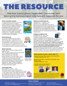 Page one of the Sept-Dec 2026 issue of the Resource.