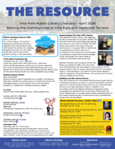 Page one of the January-April 2026 issue of the Resource.